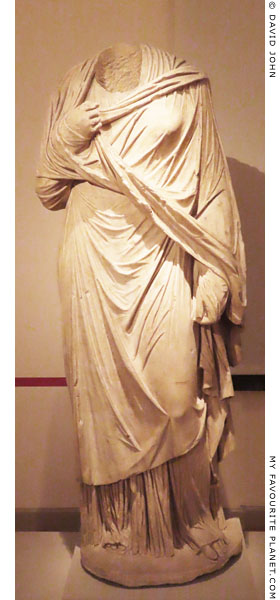 Marble statue of an empress from the Nymphaeum, Olympia at My Favourite Planet