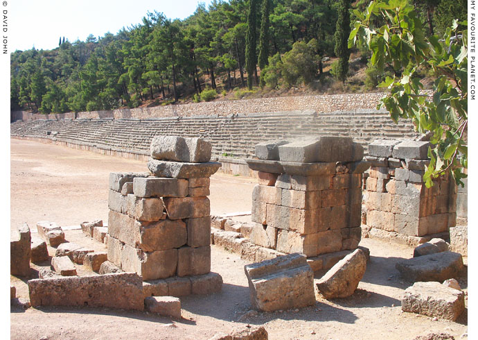 The remains of the stadium of Delphi at My Favourite Planet