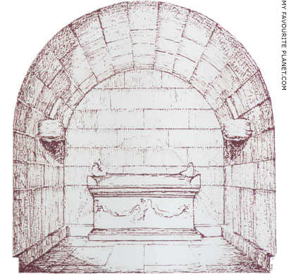 A reconstruction drawing of the Roman tomb in Kifissia at My Favourite Planet A reconstruction drawing of the Roman tomb in Kifissia at My Favourite Planet