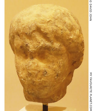 Marble head of Polydeukes in Marathon at My Favourite Planet Marble head of Polydeukes in Marathon at My Favourite Planet