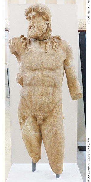 Marble statue of Zeus from the Nymphaeum, Olympia at My Favourite Planet