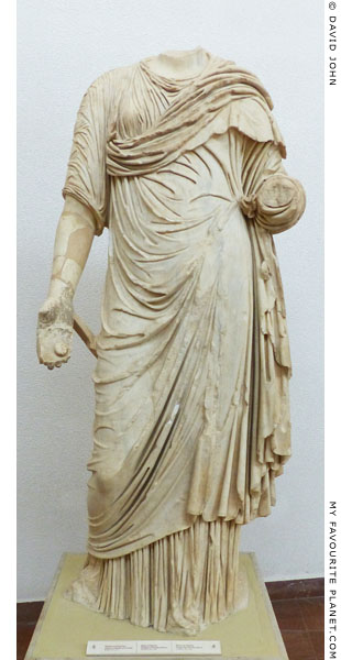 Marble statue believed to depict Elpinike, daughter of Herodes Atticus at My Favourite Planet