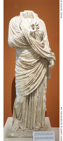 A copy of the statue of Empress Sabina from Olympia at My Favourite Planet