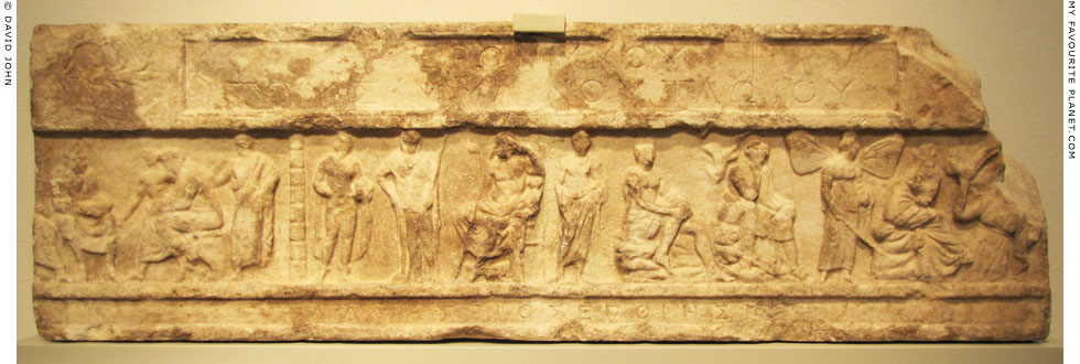 Marble relief frieze from the funerary monument for Hieronymus of Tlos in the Altes Museum, Berlin at My Favourite Planet