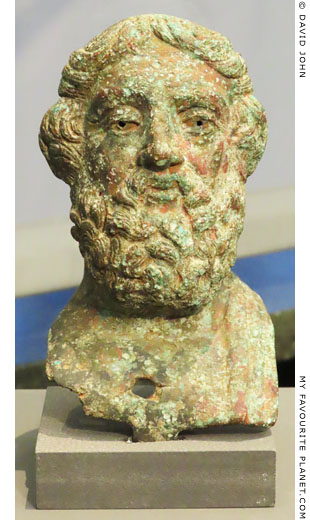 A bronze bust of Homer of the Modena type at My Favourite Planet