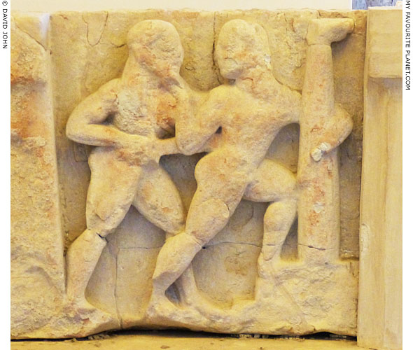 A metope with a relief of Orestes killing Aigisthos at My Favourite Planet A metope with a relief of Orestes killing Aigisthos at My Favourite Planet