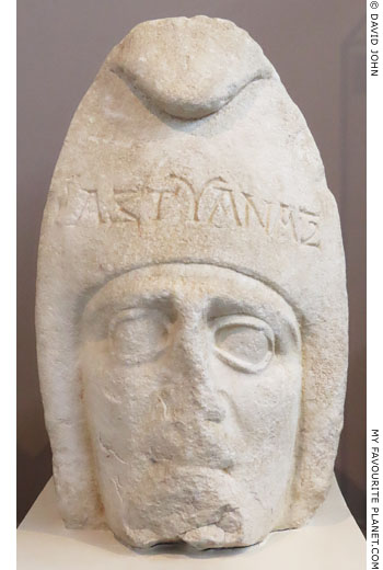 An antefix depicting Astyanax in Thessaloniki at My Favourite Planet