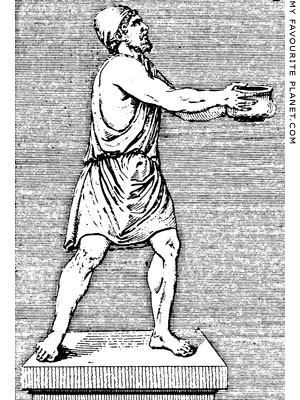 Odysseus handing wine to Polyphemos by Winckelmann at My Favourite Planet