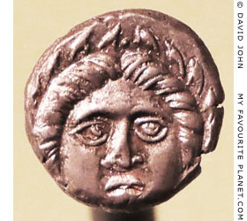 The head of Apollo on a diobol coin from Apollonia Pontica at My Favourite Planet