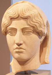 Bust of Aspasia of Miletus, consort of Pericles at My Favourite Planet