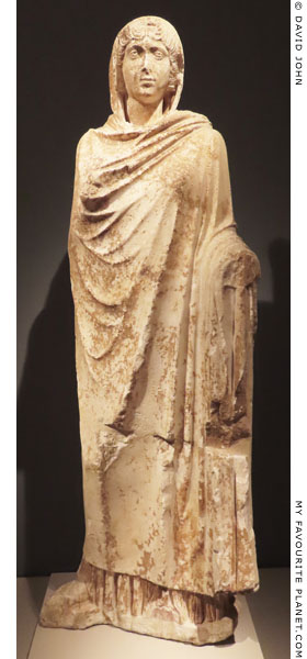 A marble statue of the Aspasia type at My Favourite Planet