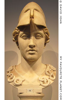 Marble head of Athena of the Velletri-type at My Favourite Planet