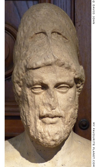 Marble bust of Pericles in the Barracco Museum, Rome at My Favourite Planet