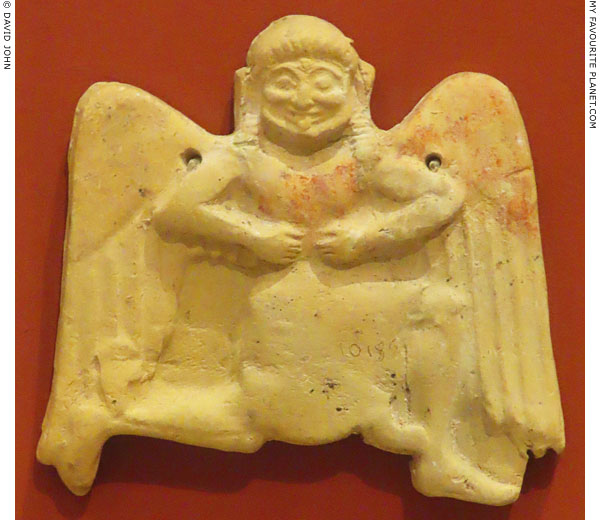 A Corinthian terracotta plaque in the form of a running/flying Gorgon at My Favourite Planet A Corinthian terracotta plaque in the form of a running/flying Gorgon at My Favourite Planet