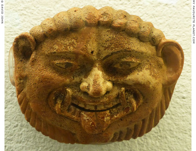 The fourth Gorgoneion antefix in the Paestum museum at My Favourite Planet