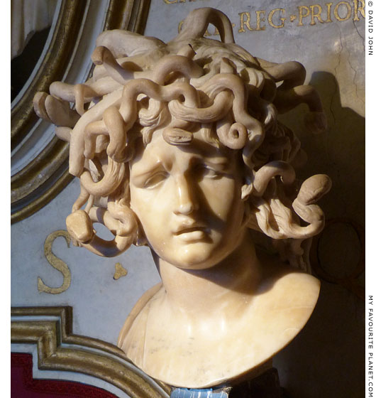 Marble bust of Medusa by Gian Lorenzo Bernini at My Favourite Planet