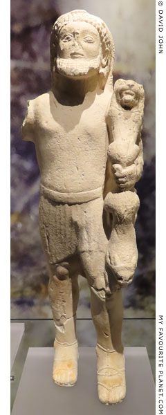 A limestone statuette of the god Herakles-Melqart from Cyprus at My Favourite Planet
