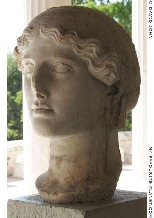 Head of a statue of Nike in the Athenian Agora at My Favourite Planet