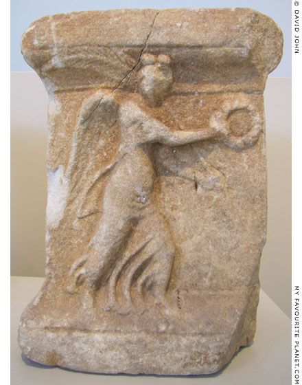 An altar with a relief of Nike, Thasos Archaeological Museum at My Favourite Planet