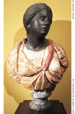 A marble bust of a daughter of Niobe, Dresden at My Favourite Planet