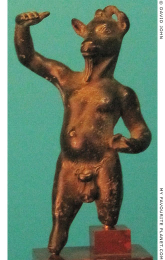 Bronze figurine of Pan with a goat's head at My Favourite Planet
