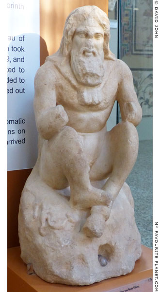 Marble statuette of Pan from Corinth, Greece at My Favourite Planet