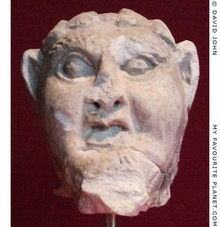 A marble head of Pan from Smyrna at My Favourite Planet