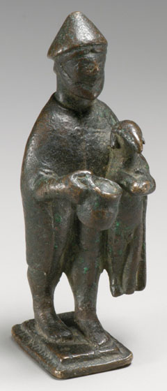 Bronze statuette of a shepherd dedicated to Pan by Aineas at My Favourite Planet