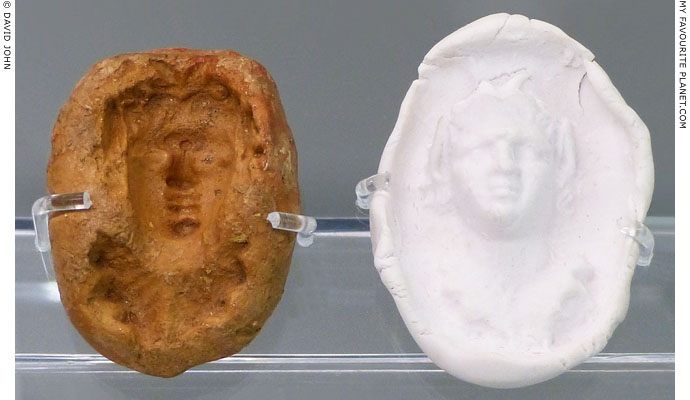 A terracotta mould of Pan's head at My Favourite Planet A terracotta mould of Pan's head at My Favourite Planet