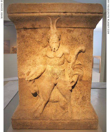 Altar with a relief of Pan from Thasos at My Favourite Planet