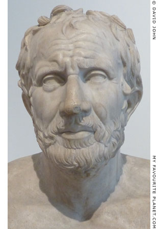 Marble herm bust of Panyassis of Halicarnassus at My Favourite Planet