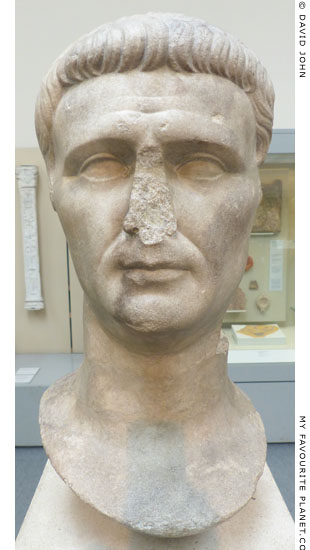 Marble head of Emperor Claudius at My Favourite Planet